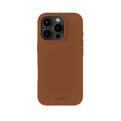 Cover til iPhone 16 Pro - Soft Touch Silikone Case - Almond Brown