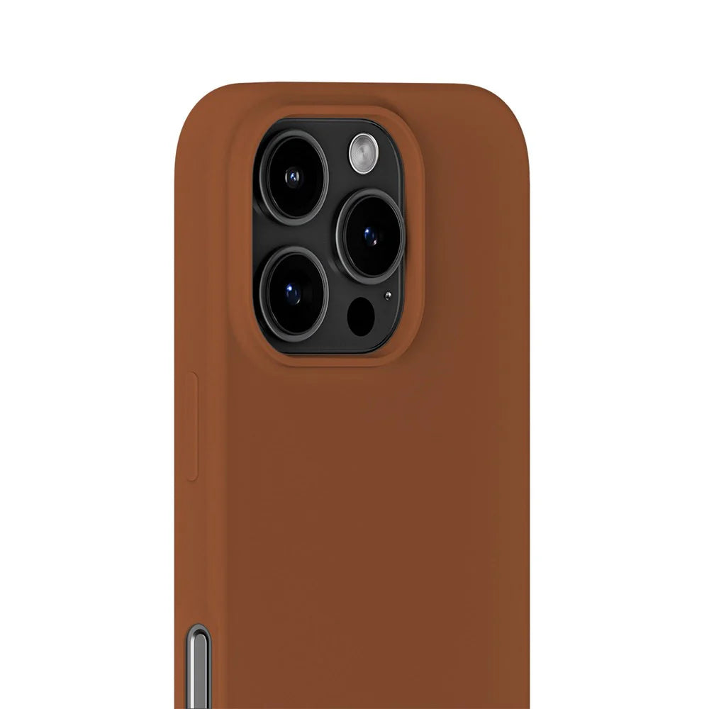 Cover til iPhone 16 Pro - Soft Touch Silikone Case - Almond Brown