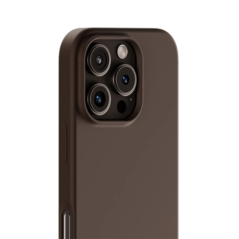 Cover til iPhone 16 Pro - Soft Touch Silikone Case - Chocolate