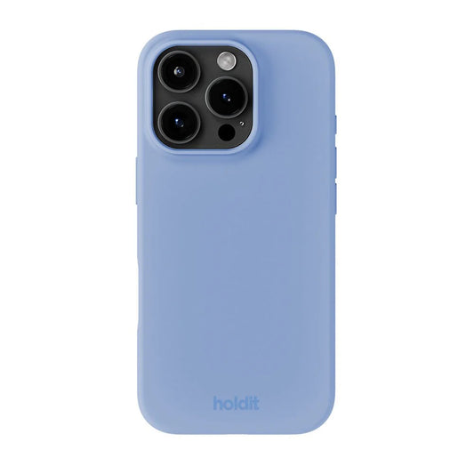 Cover til iPhone 16 Pro - Soft Touch Silikone Case - Soft Cobalt