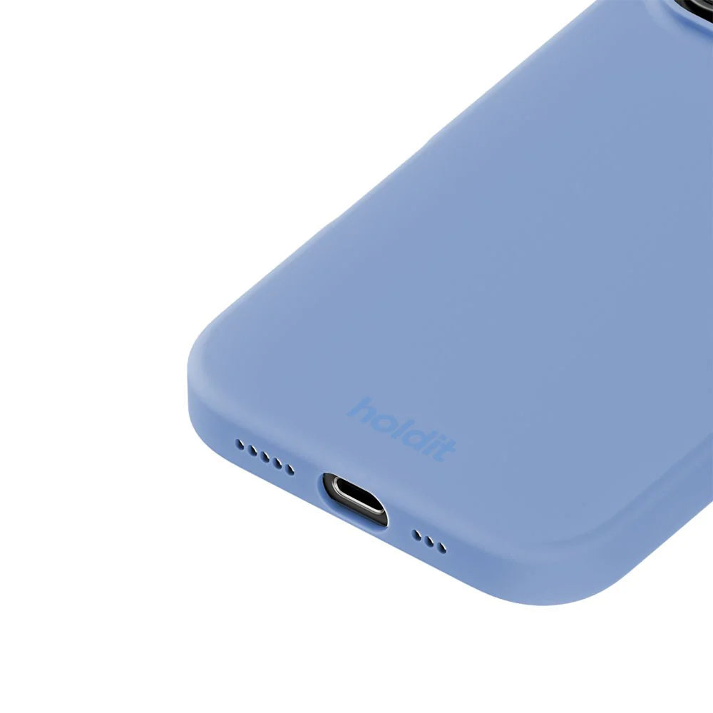 Cover til iPhone 16 Pro - Soft Touch Silikone Case - Soft Cobalt