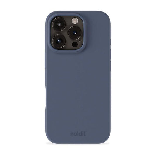 Cover til iPhone 16 Pro Max - Soft Touch Silikone Case - Pacific Blue