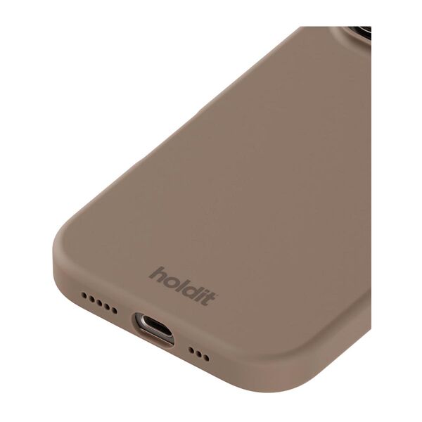 Cover til iPhone 16 Pro - Soft Touch Silikone Case - Mocha Brown
