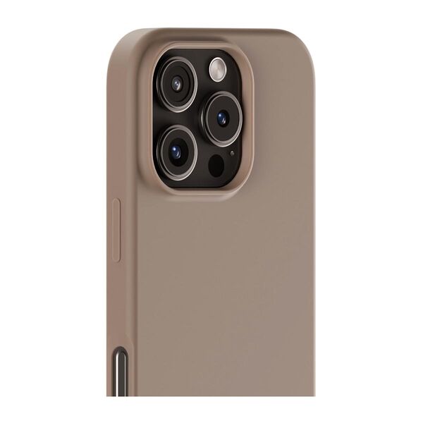 Cover til iPhone 16 Pro - Soft Touch Silikone Case - Mocha Brown