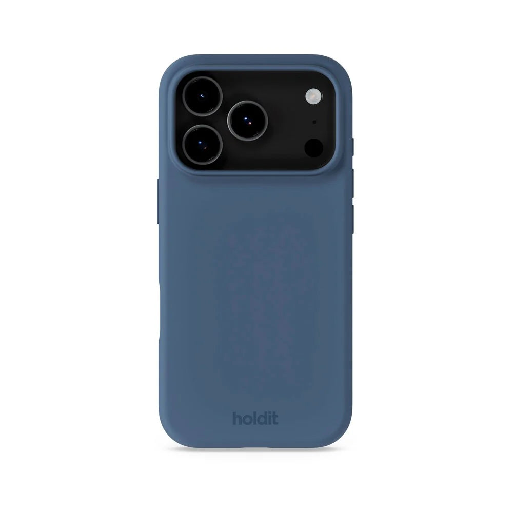 Cover til iPhone 17 Pro - Soft Touch Silikone Case - Pacific Blue