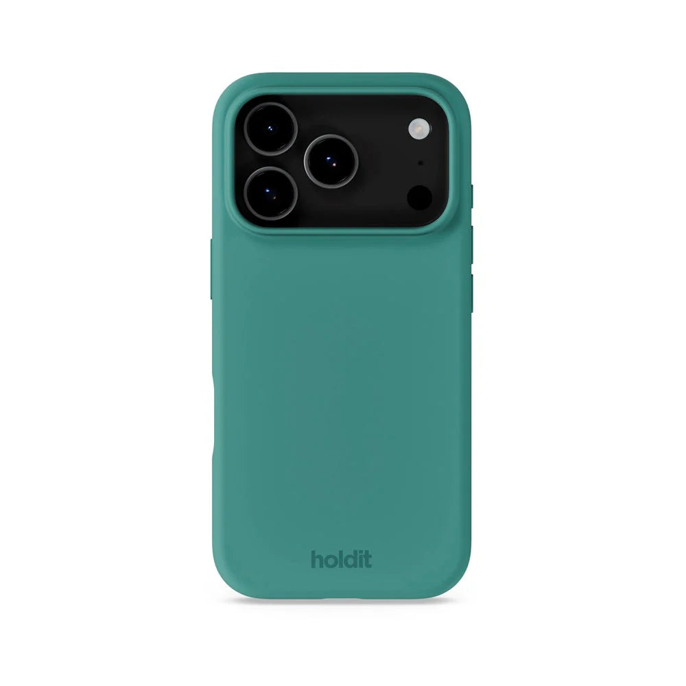 Cover til iPhone 17 Pro - Soft Touch Silikone Case - Moss Green