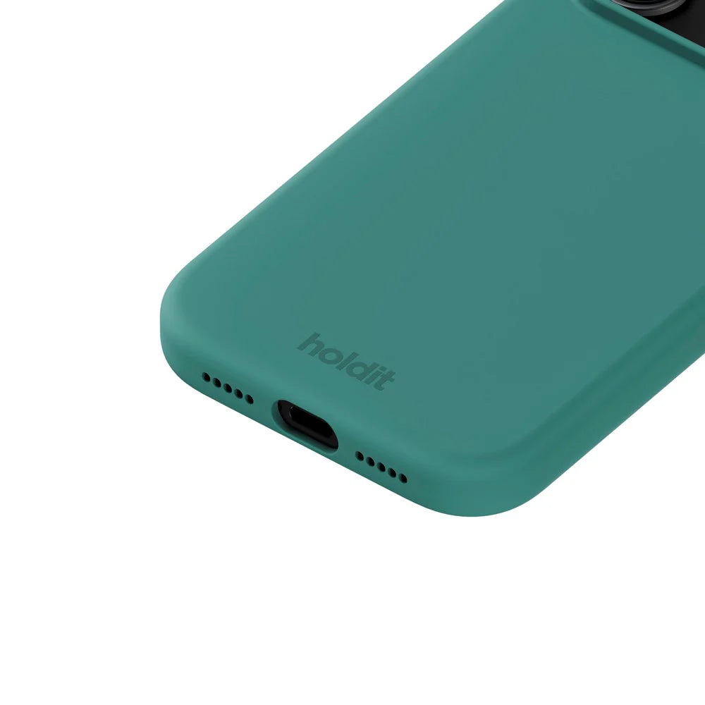 Cover til iPhone 17 Pro - Soft Touch Silikone Case - Moss Green