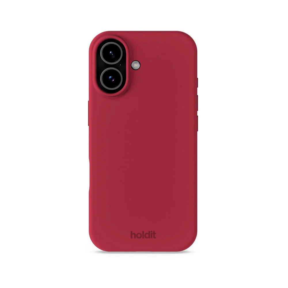 Cover til iPhone 17 - Soft Touch Silikone Case - Red Velvet