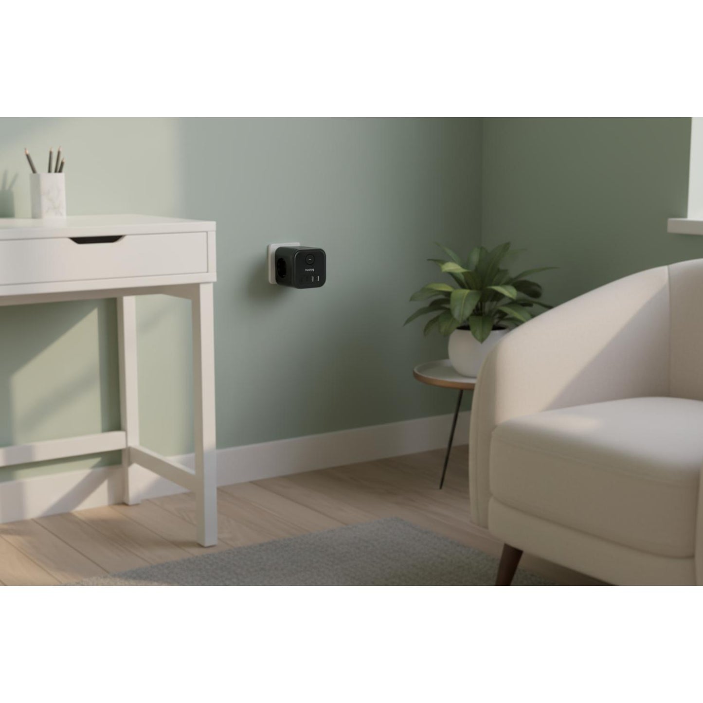 Streymstikk Power Cube við 2 x USB-A / 2 x USB-C / 3 x streym - NÝTT