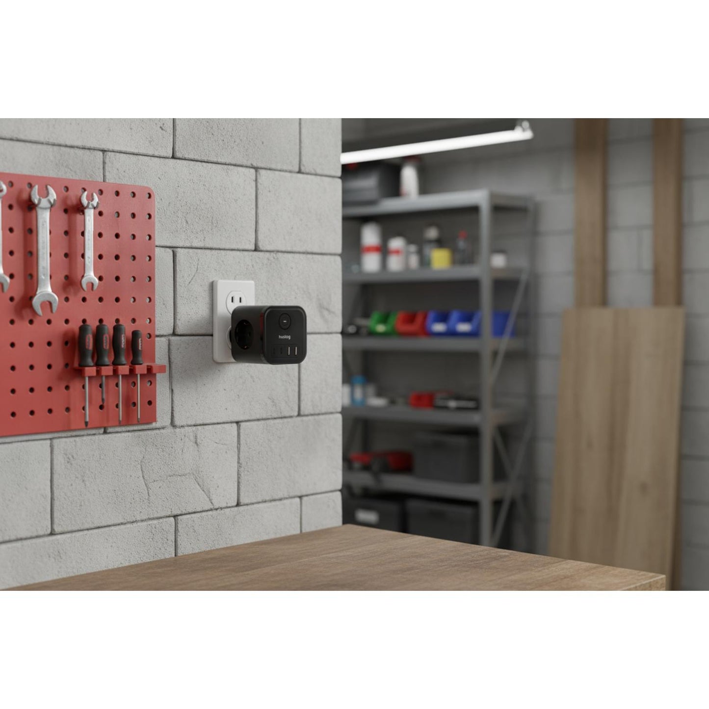 Streymstikk Power Cube við 2 x USB-A / 2 x USB-C / 3 x streym - NÝTT