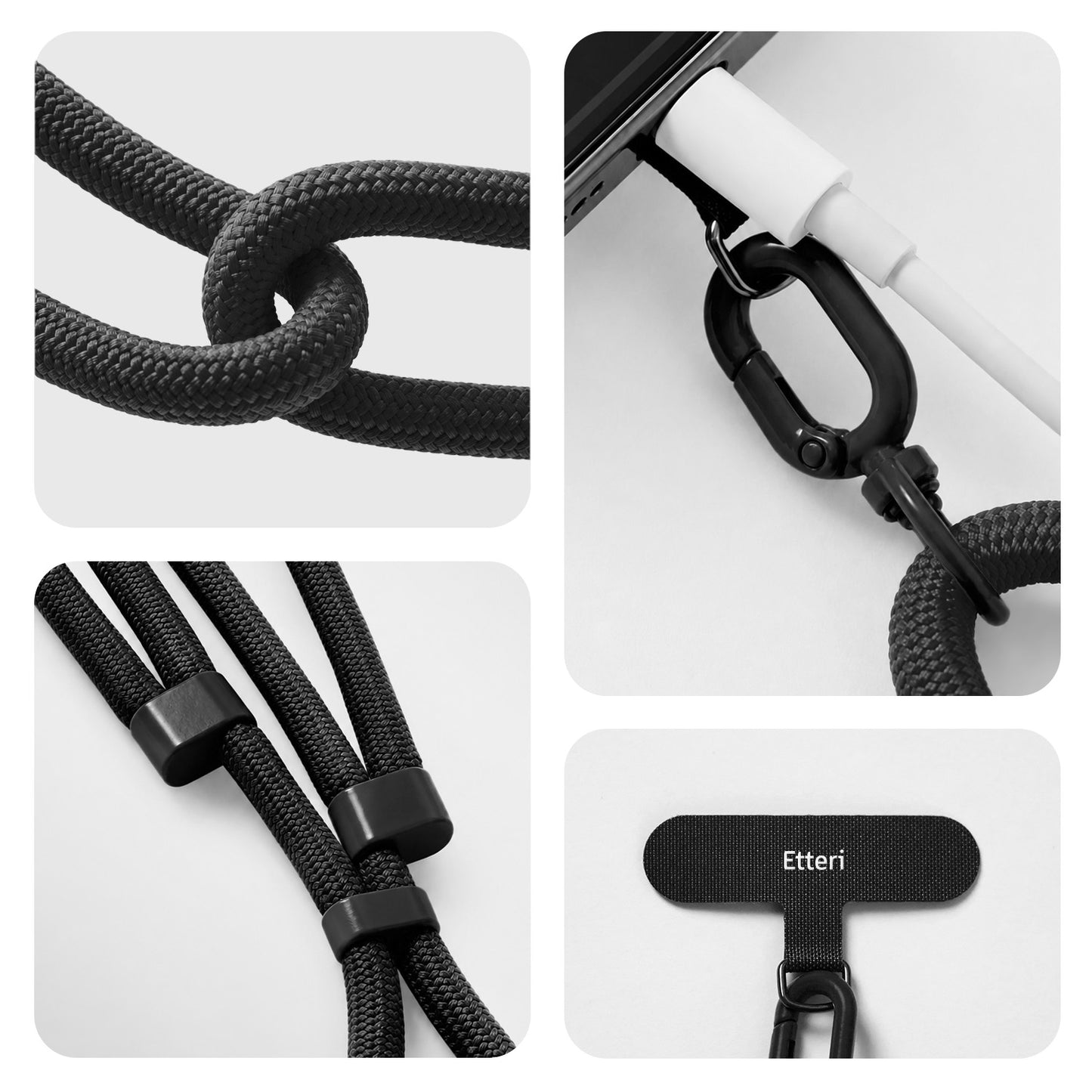 Etteri Crossbody / Hand Strap - Black - NÝTT