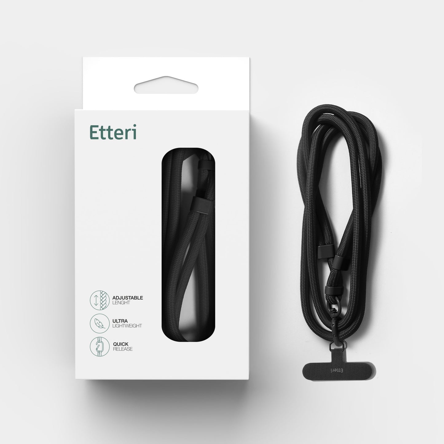 Etteri Crossbody / Hand Strap - Black - NÝTT