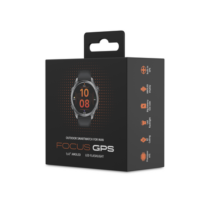 Forever smartwatch Focus GPS SW-900 Black - NÝTT