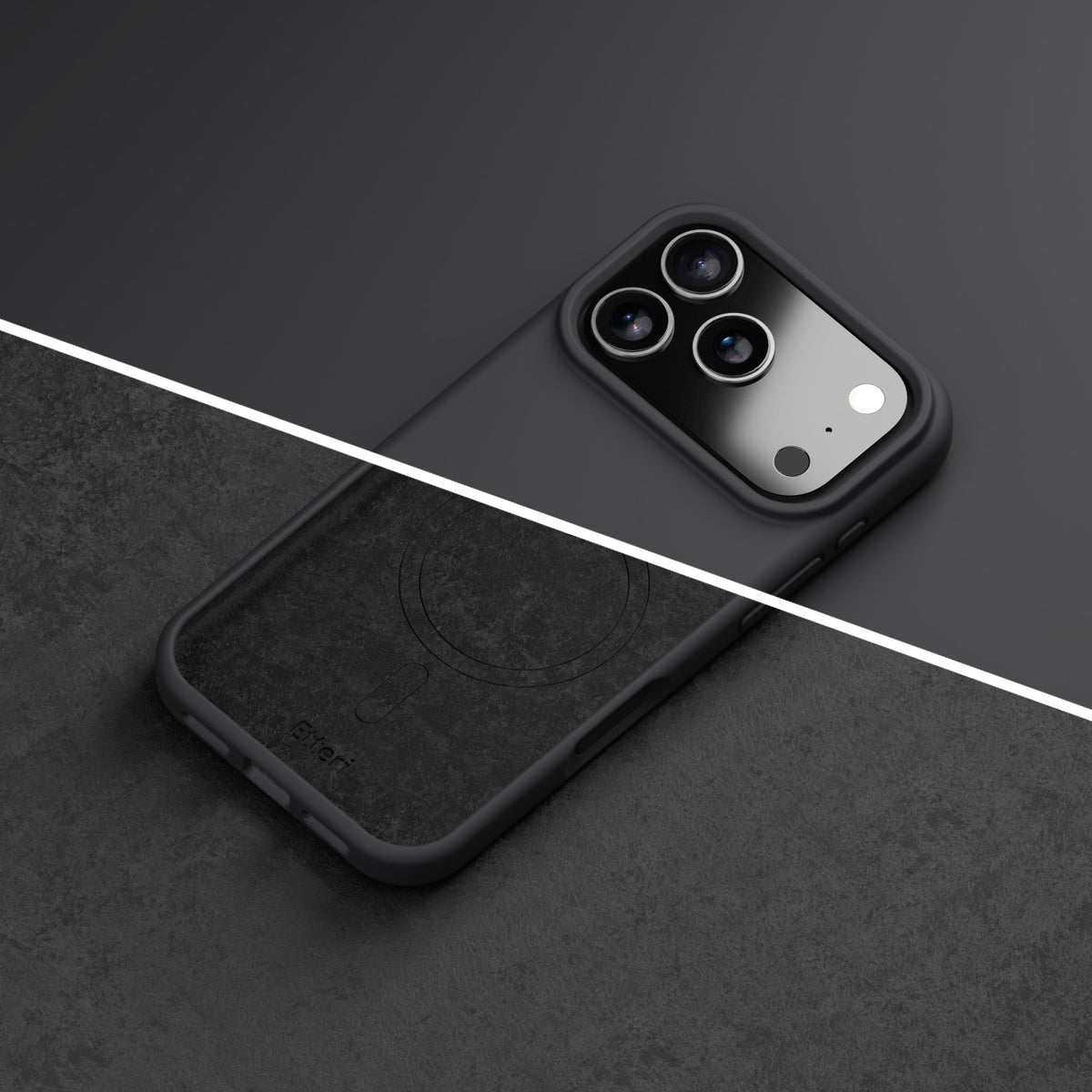 Etteri Silicone Mag case for iPhone 17 Pro / 18 Pro black