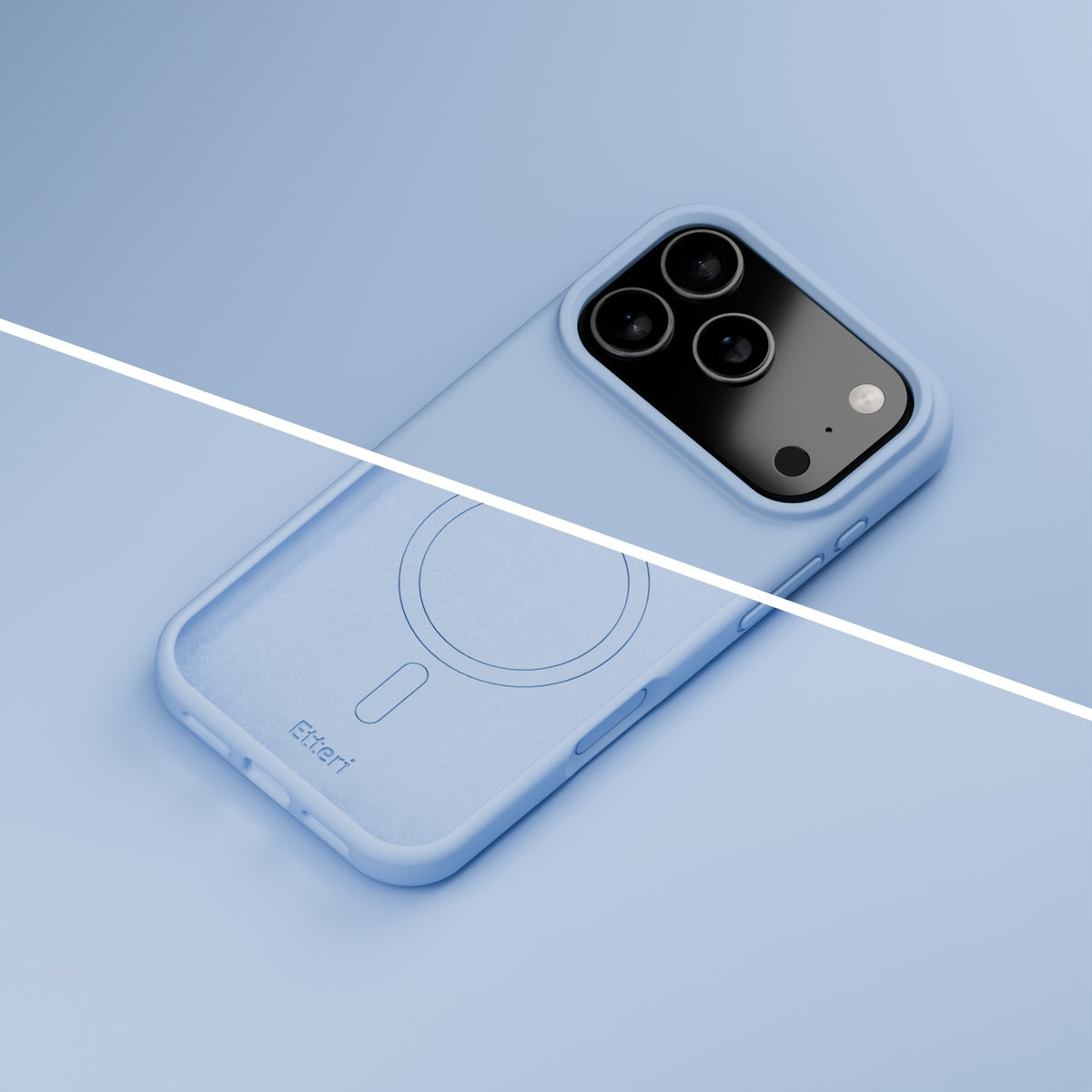 Etteri Silicone Mag case for iPhone 17 Pro / 18 Pro sky blue
