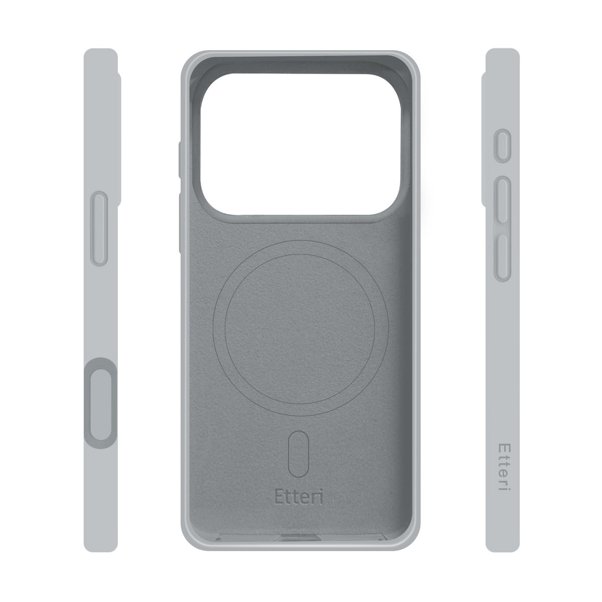 Etteri Silicone Mag case for iPhone 17 Pro / 18 Pro silver