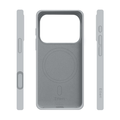 Etteri Silicone Mag case for iPhone 17 Pro / 18 Pro silver