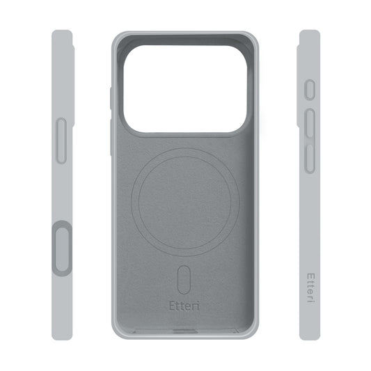 Etteri Silicone Mag case for iPhone 17 Pro / 18 Pro silver
