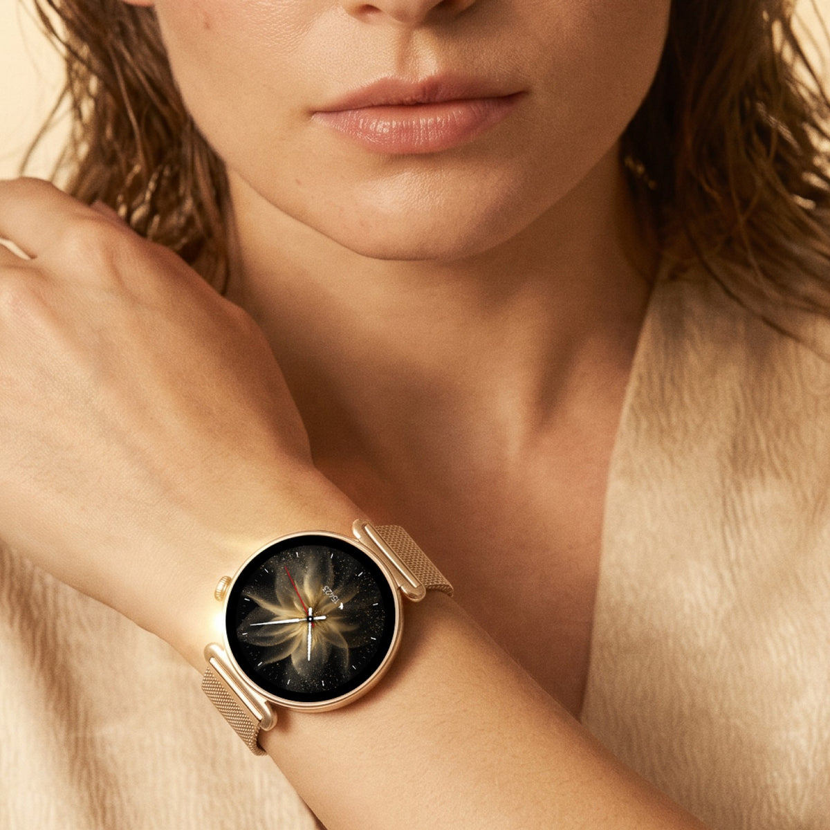 Forever smartwatch Bloomdust SB-380 - Champagne Gold - NÝTT
