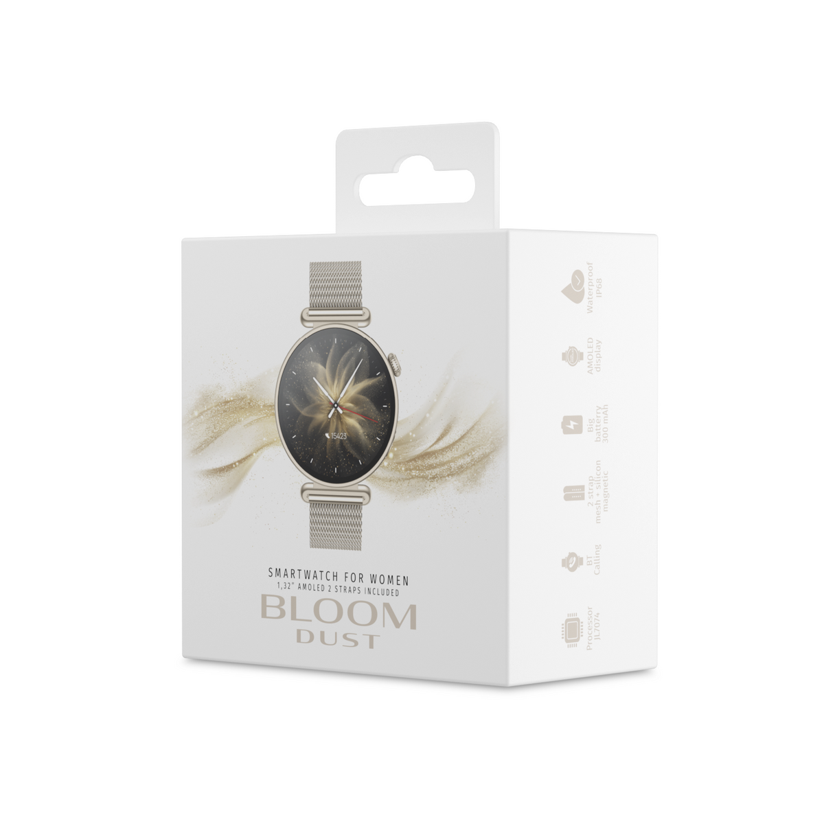 Forever smartwatch Bloomdust SB-380 - Champagne Gold - NÝTT