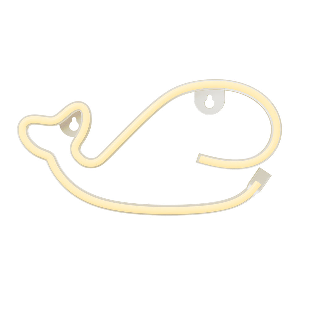 Whale LED Neon Light Warm White