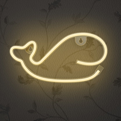 Whale LED Neon Light Warm White