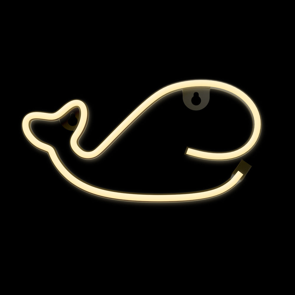Whale LED Neon Light Warm White