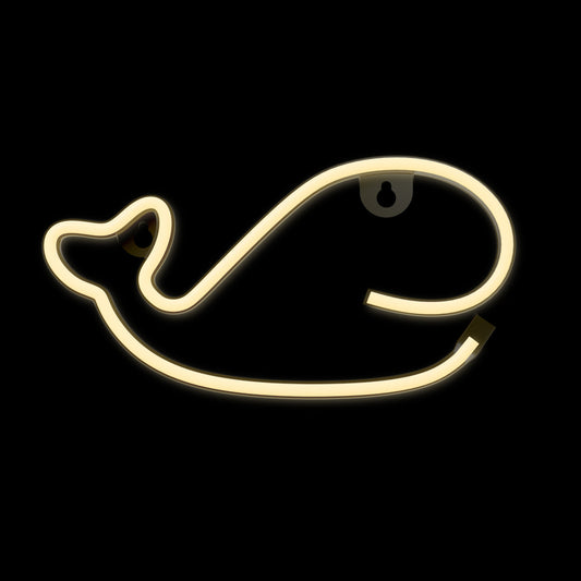 Whale LED Neon Light Warm White