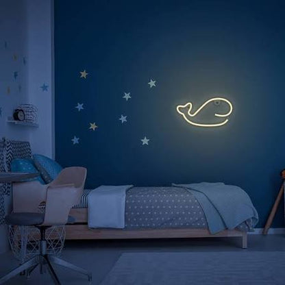 Whale LED Neon Light Warm White