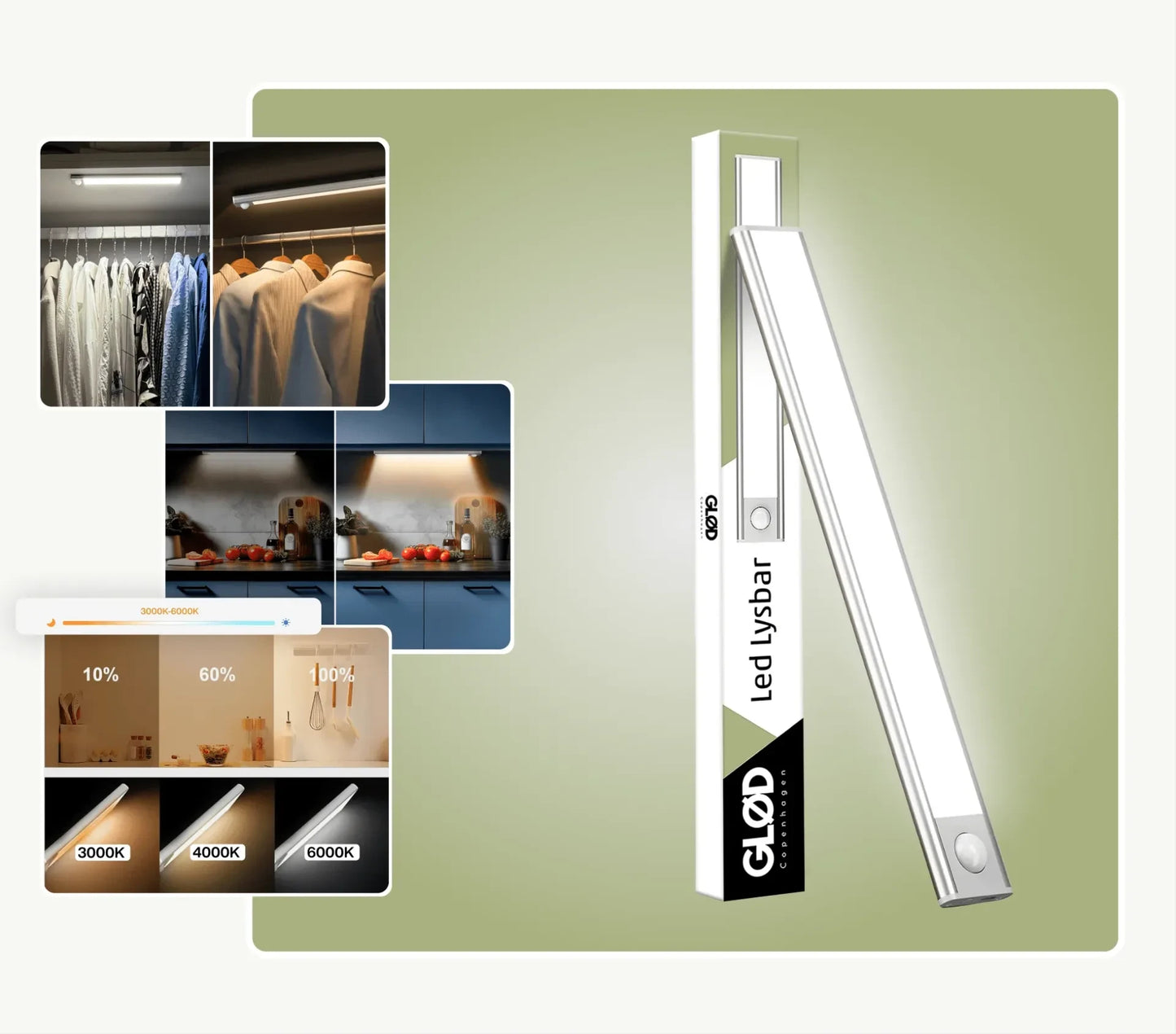 Glød LED ljósstong - NÝTT