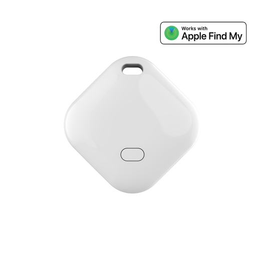 Setty TAG02 Find My tracker + etui - hvítur - NÝTT