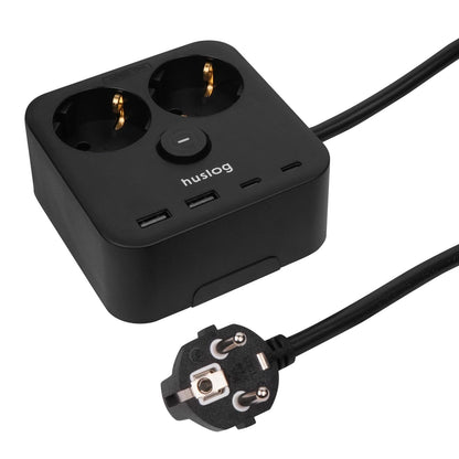 Streymstikk Power Dock við 2 x USB-A / 2 x USB-C / 2 x streym - NÝTT