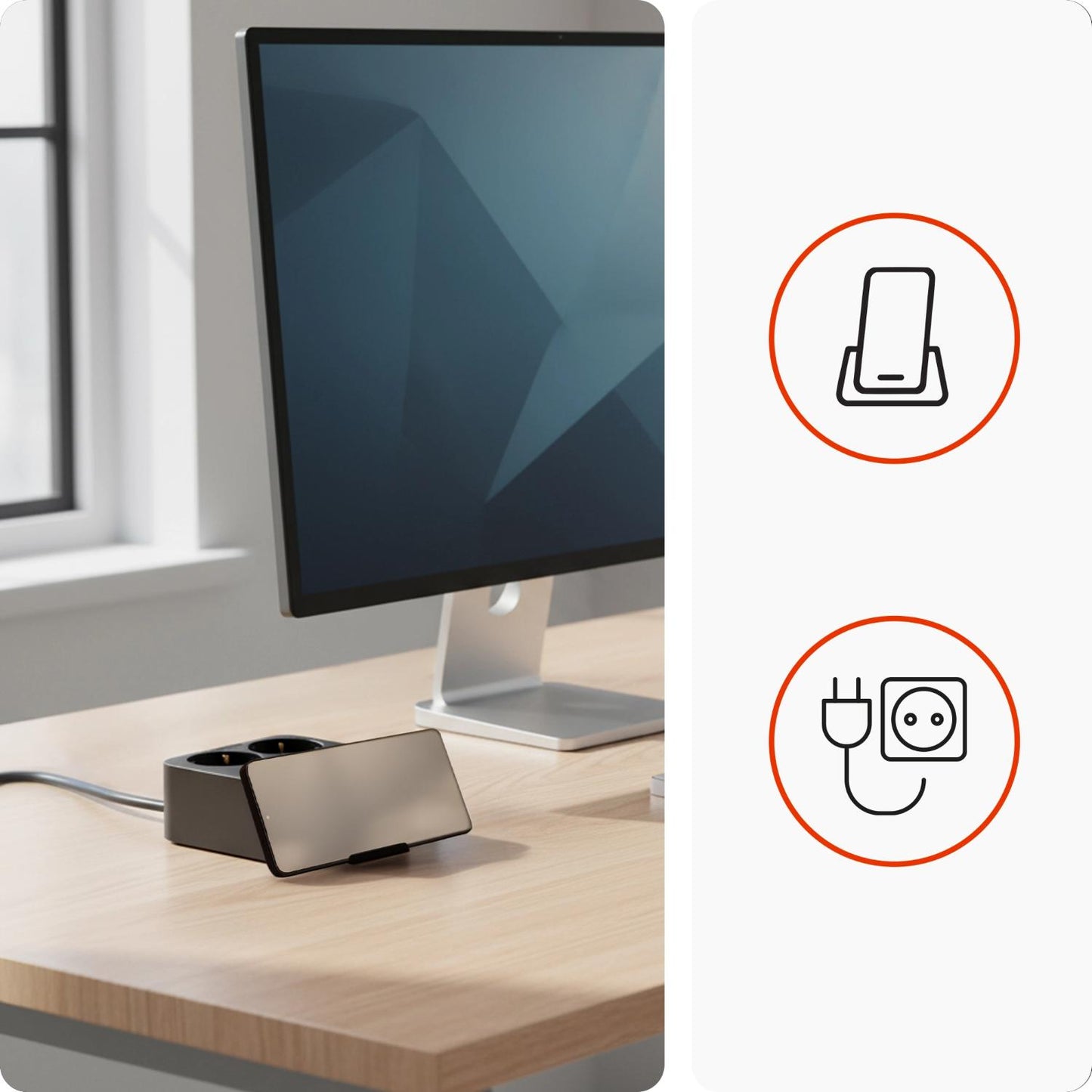 Streymstikk Power Dock við 2 x USB-A / 2 x USB-C / 2 x streym - NÝTT