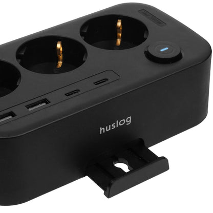 Streymstikk Power Oval við 2 x USB-A / 2 x USB-C / 3 x streym - NÝTT