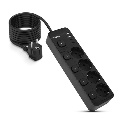 Streymstikk Power Zone við 2 x USB-A / 2 x USB-C / 4 x streym - NÝTT