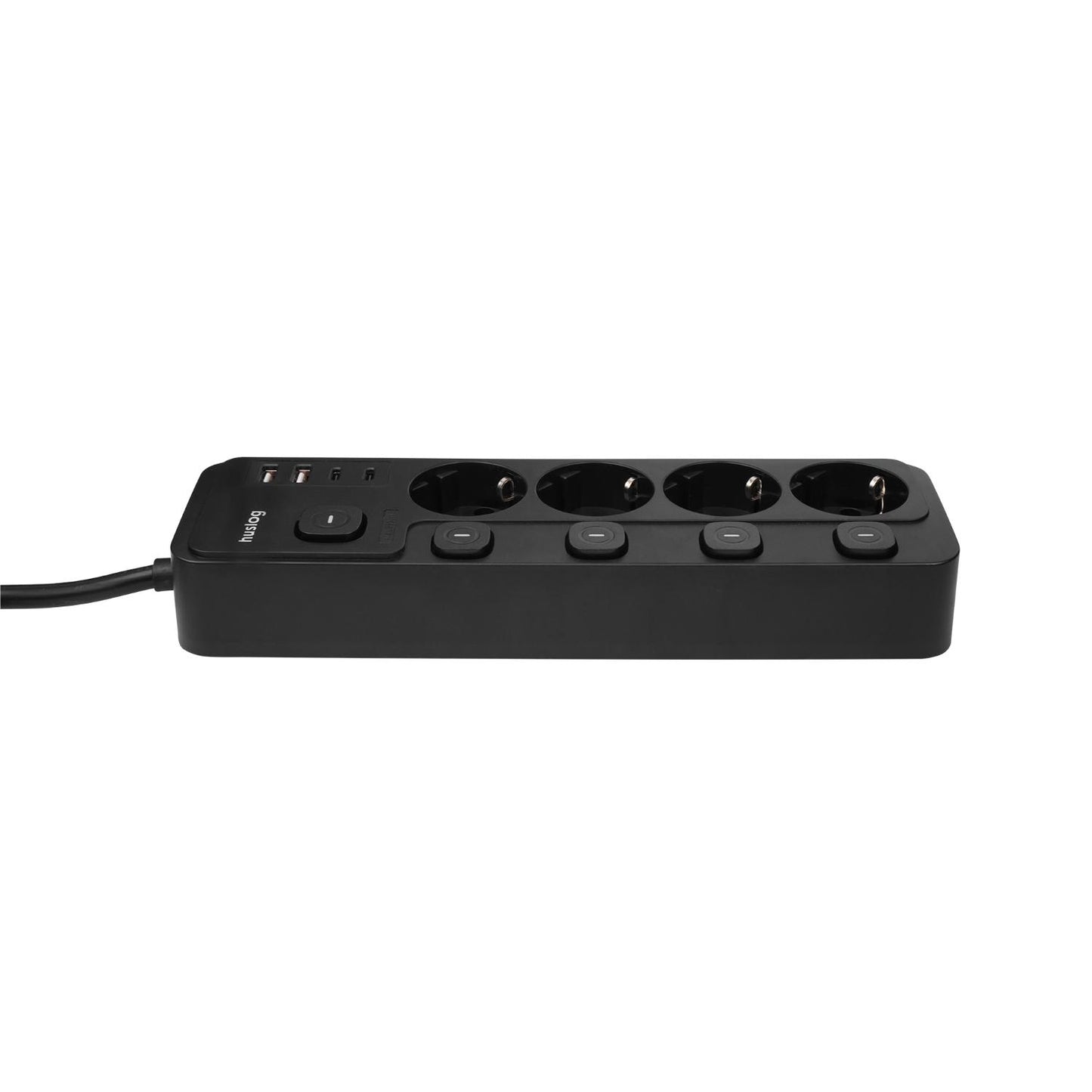 Streymstikk Power Zone við 2 x USB-A / 2 x USB-C / 4 x streym - NÝTT