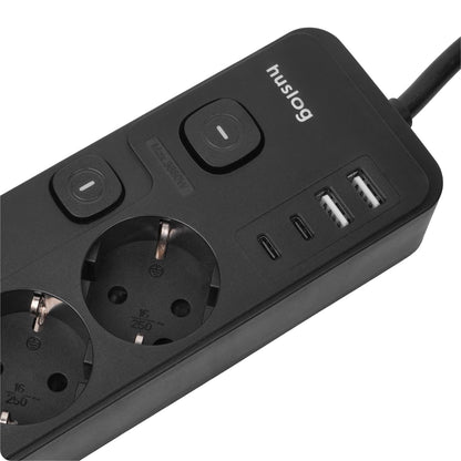 Streymstikk Power Zone við 2 x USB-A / 2 x USB-C / 4 x streym - NÝTT