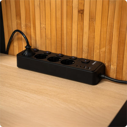 Streymstikk Power Zone við 2 x USB-A / 2 x USB-C / 4 x streym - NÝTT