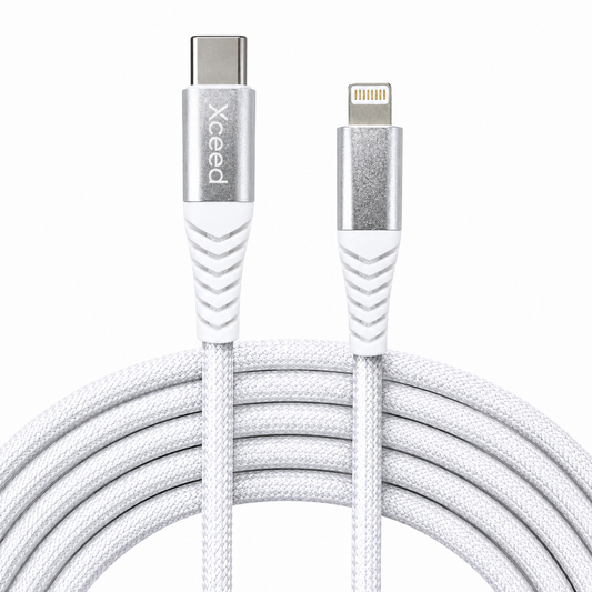 USB-C til Lightning kaðal PD 60W - 2 metrar - White - NÝTT