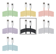 Indlæs billede til gallerivisning USB-C til Lightning kaðal PD 60W - 2 metrar - 7 ymiskir litir - NÝTT
