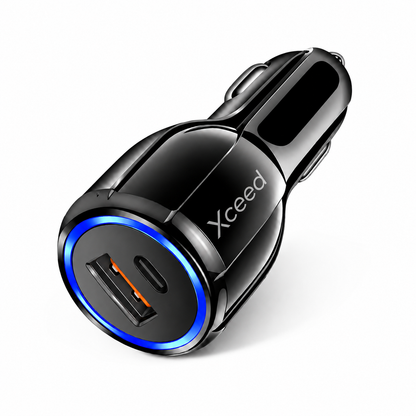 Xceed bil løðari 38W við USB-A og USB-C - NÝTT