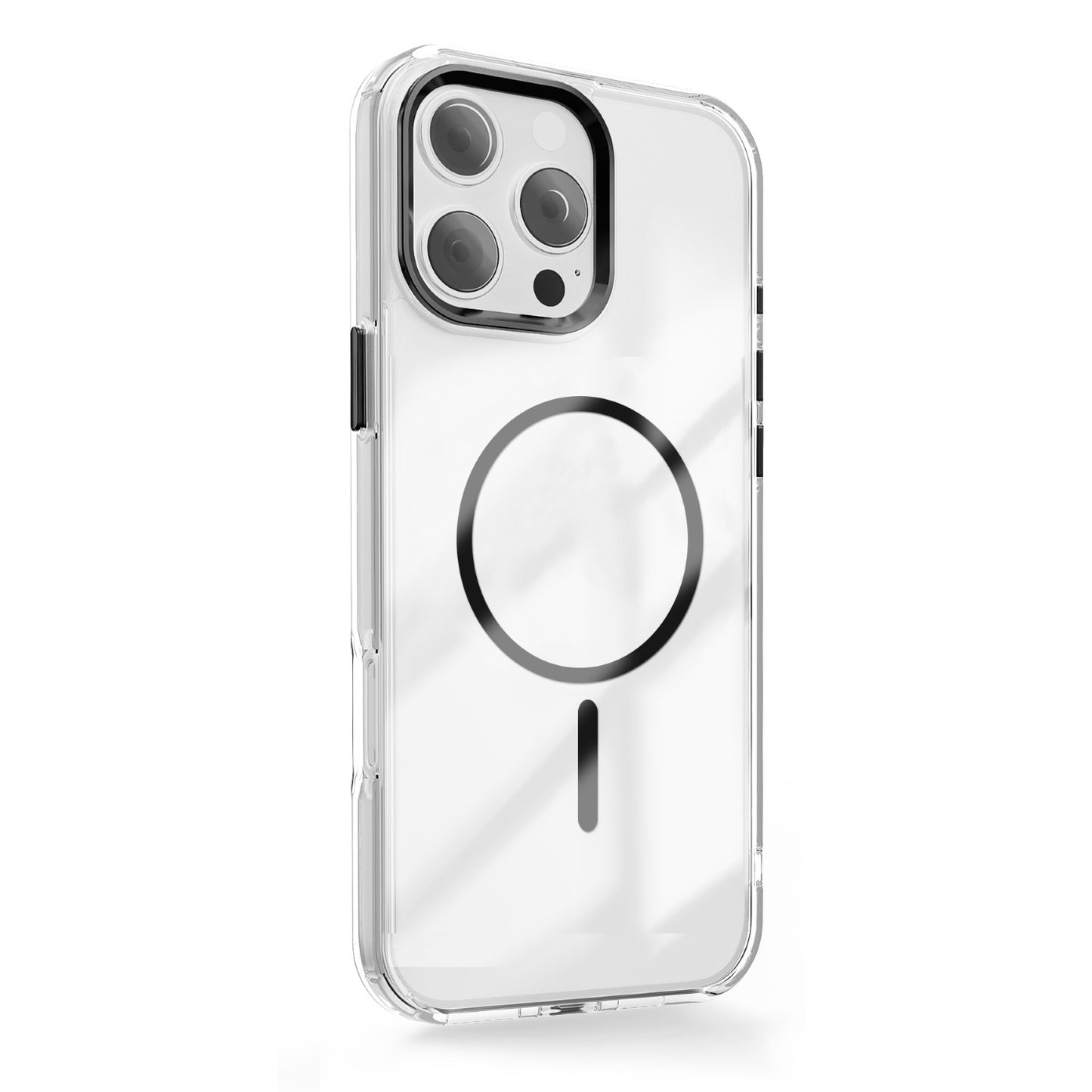 Thin Clear Mag Case til iPhone 17 røðina - Black - vel tína telefon