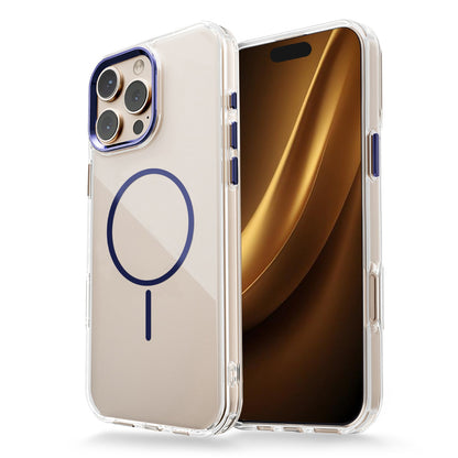 Thin Clear Mag Case til iPhone 17 røðina - Blue - vel tína telefon