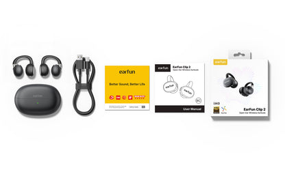 EarFun Clip 2 - Black - NÝTT
