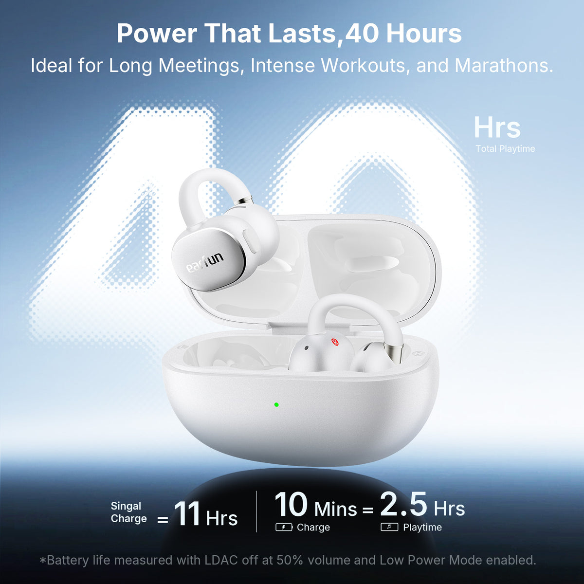 EarFun Clip 2 - White - NÝTT