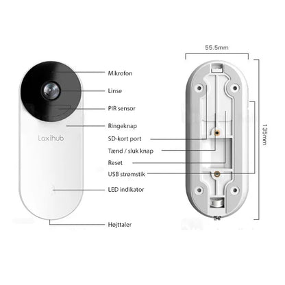 Laxihub BellCam Full HD Video Doorbell - NÝTT
