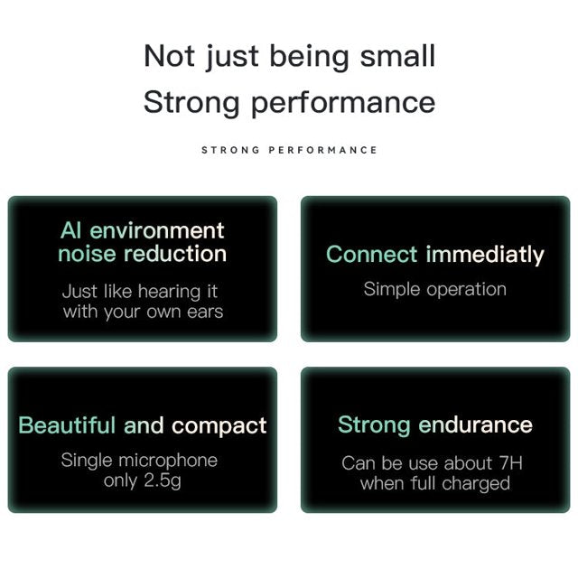 YESIDO KR13 - 2 stk clip-on tráðleysar mikrofonir við USB-C - NÝTT