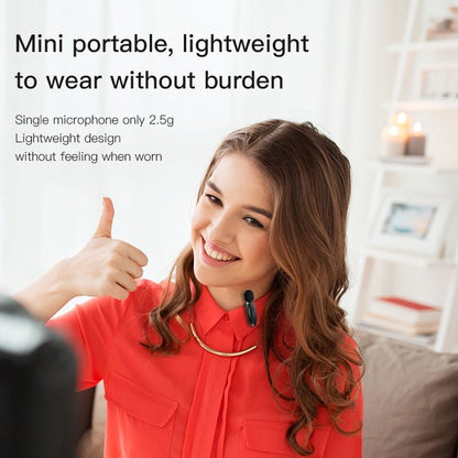 YESIDO KR13 - 2 stk clip-on tráðleysar mikrofonir við USB-C - NÝTT