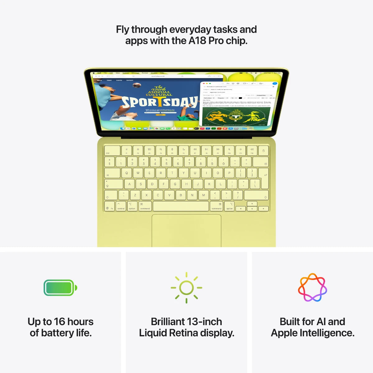 Apple MacBook Neo 13" (A18 Pro) 8/256 GB - Citrus