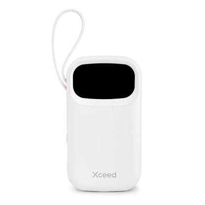 Powerbank 20.000mAh við innbygdum kaðalum - NÝTT